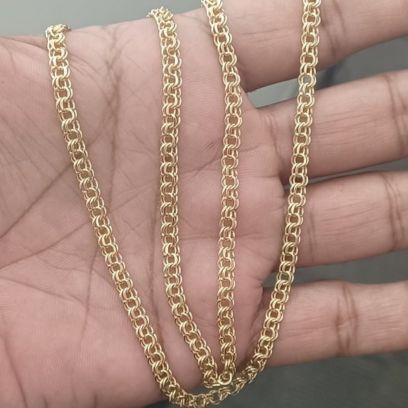 10kt solid gold chino chain 22 inches